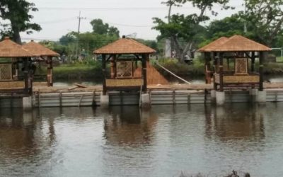Mancing Ikan Lebih Santai Diatas Gazebo Bambu