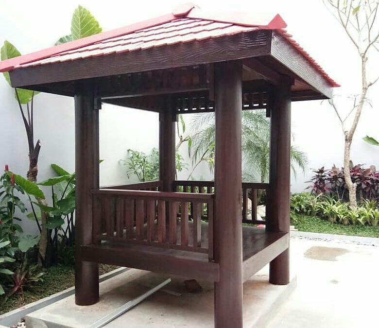 Gazebo Kayu Modern